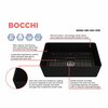 Bocchi Aderci Ultra-Slim Farmhouse Apron Front Fireclay 30 in. Single Bowl Kitchen Sink in Matte Black 1481-004-0120
